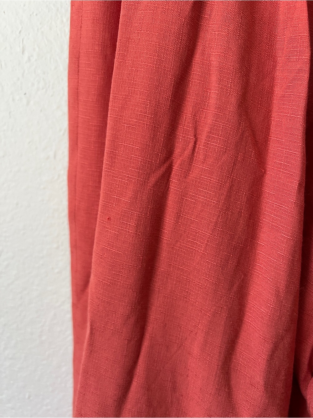 John Mark Rust Orange Split Hem Crepe Cropped Pants Size 14 - Picture 4 of 4